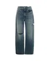 Icon Denim Denim Trousers With Belt Loops In Blue