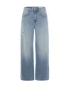 Icon Denim Distressed-detail Jeans In Blue