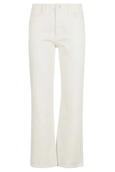 Icon Denim Jeans In White Cream
