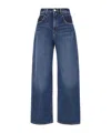 Icon Denim Straight Buttoned Jeans