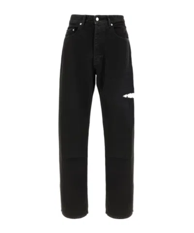 Icon Denim Jeans With Belt Loops In Black