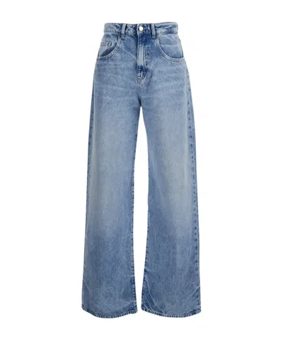 Icon Denim Poppy High-rise Wide-leg Jeans In Blue