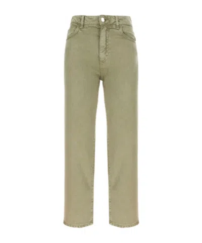 Icon Denim Jeans With Belt Loops In Brown