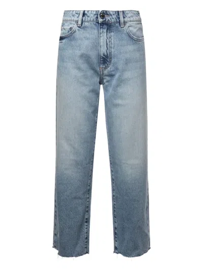 Icon Denim Jill Frayed-edge Jeans In Blue