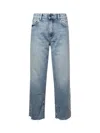 Icon Denim Jill Frayed-edge Jeans In Blue