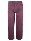 Icon Denim Star-detail Straight-leg Jeans In Burgundy
