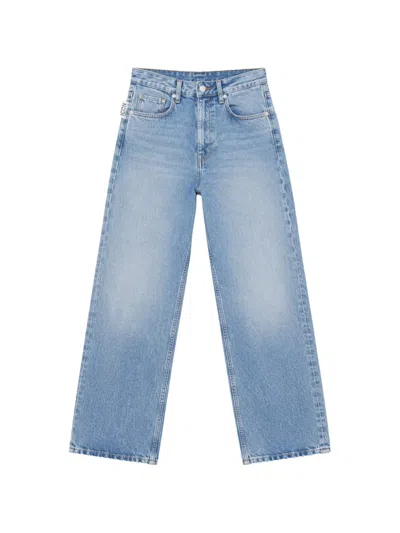Icon Denim Jill Straight-leg Cropped Jeans In Blue