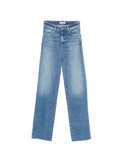 Icon Denim Joia Wide Leg Jeans In Blue