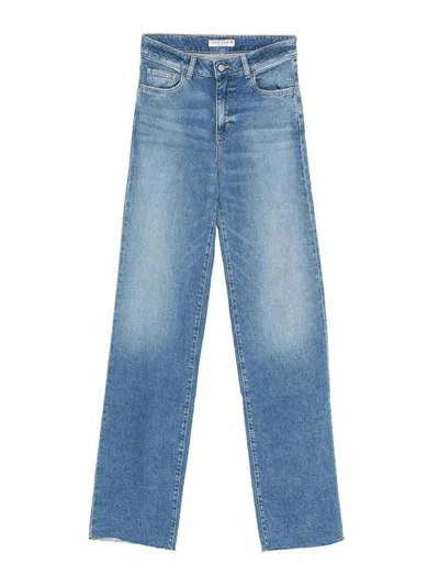 Icon Denim Joia Wide Leg Jeans In Blue