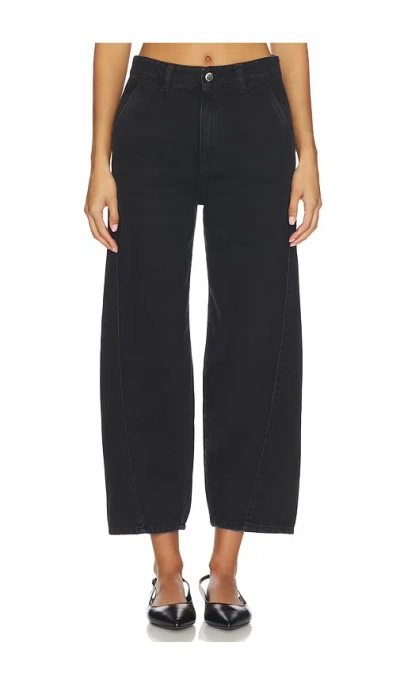 Icon Denim Juno Wide Leg Jeans In Black