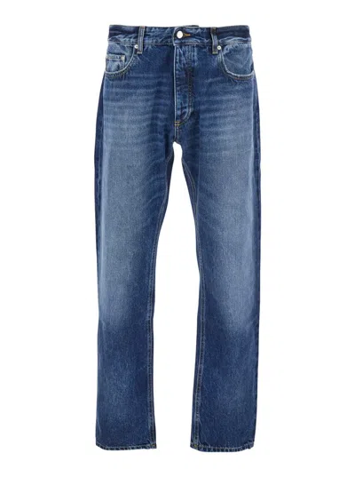 Icon Denim Jeans With Belt Loops In Blue