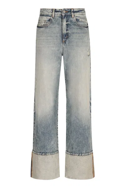 Icon Denim Kiki Wide-leg Jeans In Navy