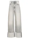 Icon Denim Kiki Wide-leg Jeans In Gray