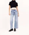 Icon Denim La Angie Cropped Flare Jean In Sky Blue In Blue