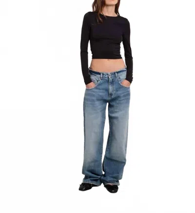 Icon Denim La Bea Wide Leg Jeans In Blue