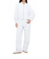 Icon Denim La Ivy Bomber Jacket In White In White