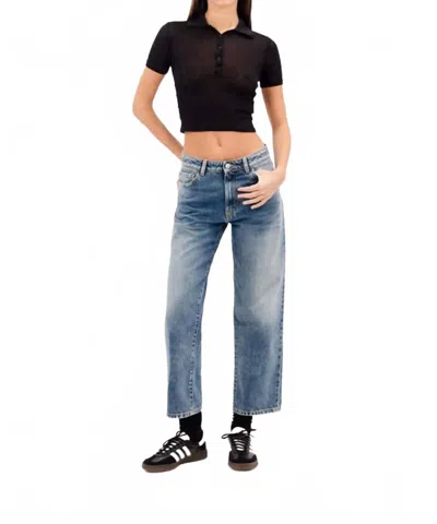 Icon Denim La Jill Straight Jean In Aged Stone In Multi