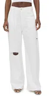Icon Denim La Poppy Wide Leg Jeans White In White