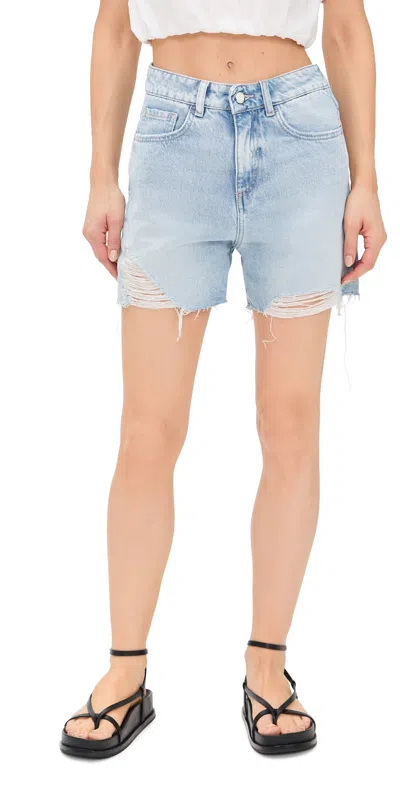 Icon Denim La Sam Straight Leg Jean Shorts Sky