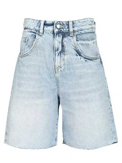 Icon Denim Lea Shorts In Blue