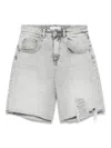 Icon Denim Lea Shorts In Grey