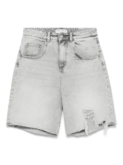 Icon Denim Lea Shorts In Grey