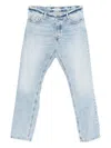Icon Denim Light-wash Five-pocket Denim Jeans In Blue