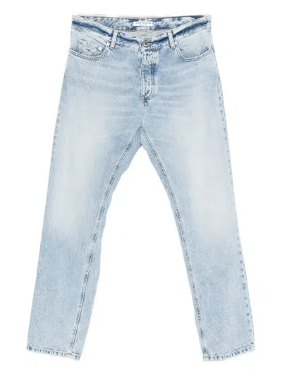 Icon Denim Light-wash Five-pocket Denim Jeans In Blue