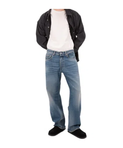Icon Denim Logo Jeans In Blue
