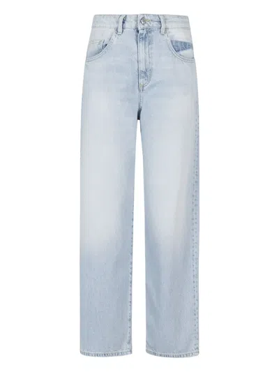 Icon Denim Logo-patch Jeans In Blue