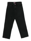 Icon Denim Logo-patch Jeans In Black