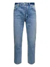 Icon Denim Logo-patch Jeans In Blue