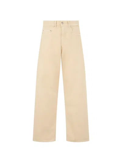 Icon Denim Logo-patch Jeans In Neutral