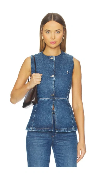Icon Denim Lola Denim Vest. - In Blue