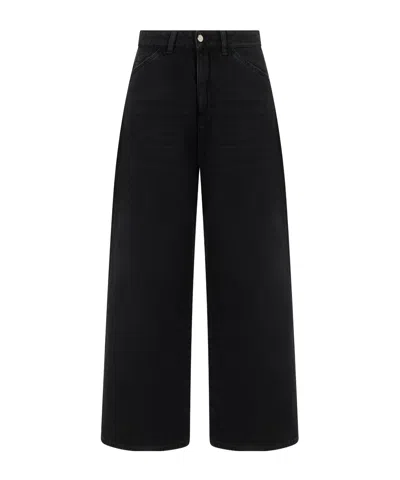 Icon Denim Loose Wide-leg Jeans In Black