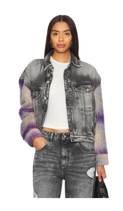 Icon Denim Lori Relaxed Jacket In Black