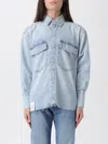 Icon Denim Los Angeles Shirt  Woman Color Stone Washed In Multi
