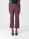 Icon Denim Los Angeles Jeans  Woman Color Burgundy In Pink