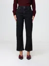 Icon Denim Los Angeles Jeans  Woman Color Grey In Black