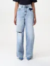 Icon Denim Los Angeles Jeans  Woman Color Stone Washed In Stone Washed