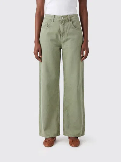 Icon Denim Los Angeles Jeans Woman In Green