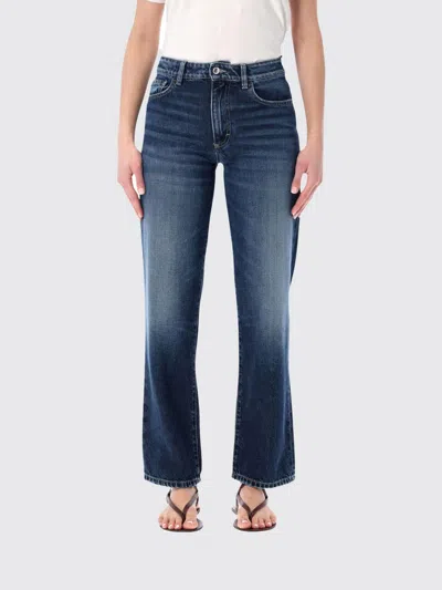 Icon Denim Los Angeles Jeans  Woman Color Stone Washed In Blue