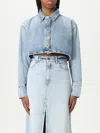 Icon Denim Los Angeles Shirt  Woman Color Stone Washed In Stone Washed