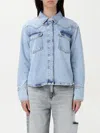 Icon Denim Los Angeles Shirt  Woman Color Stone Washed In Stone Washed