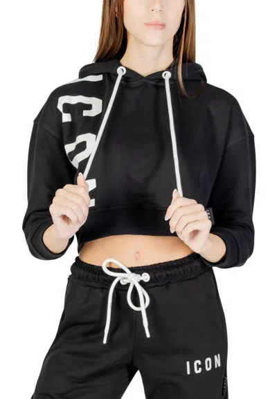 Icon Denim Los Angeles Black Logo Hood Sweatshirt