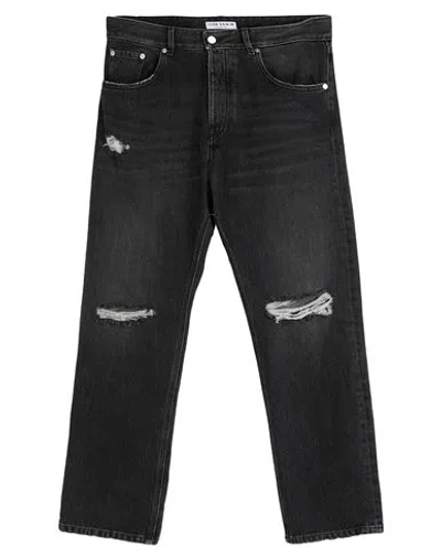 Icon Denim Woman Denim Pants Black Size 36 Cotton