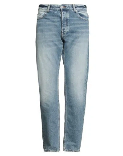 Icon Denim Man Jeans Blue Size 35 Cotton In Navy