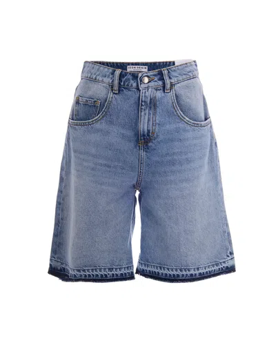 Icon Denim Mini Denim Shorts For Women In Sky Blue