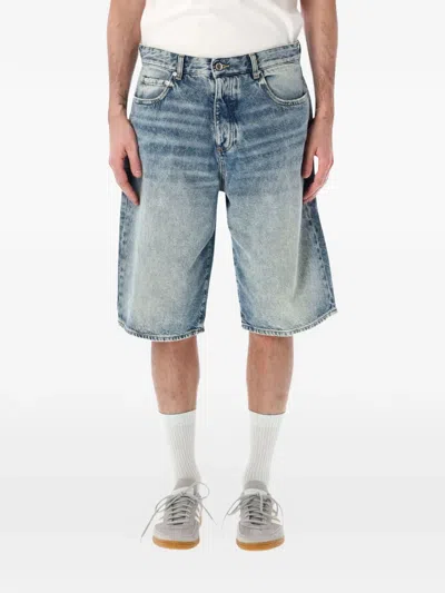 Icon Denim Ned Relaxed Denim Shorts In Blue