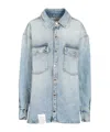 Icon Denim Oversized Denim Jacket In Blue